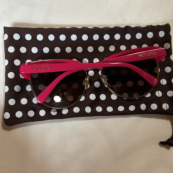 Henri Bendel Fuschia & Tortoise Shell Sunglasses - Picture 2 of 9
